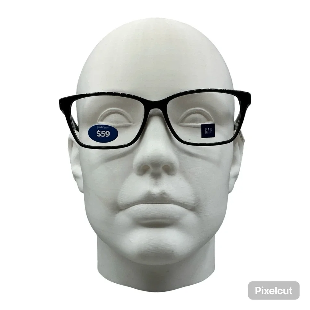 GAP‎ Black Rectangular Eyeglasses VGP507 55-15-140 Mens Womens Frames NEW